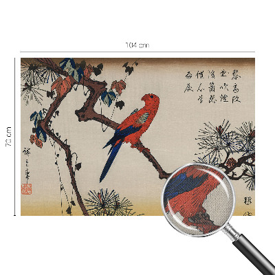 3D tapeta na stenu Vták na konári