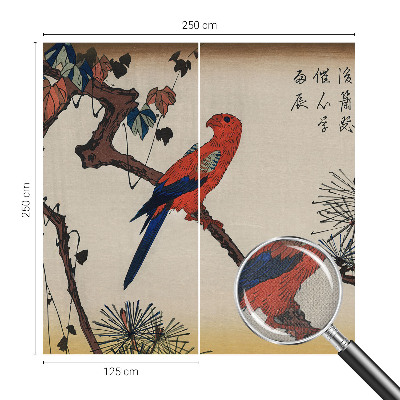 3D tapeta na stenu Vták na konári