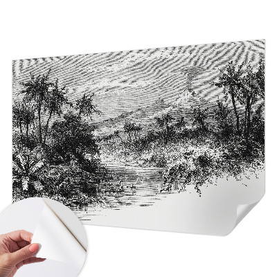 Detská fototapeta s exotickou panorámou