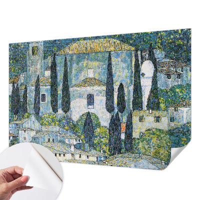 Tapeta do detskej izby s motívom cyprusových domov