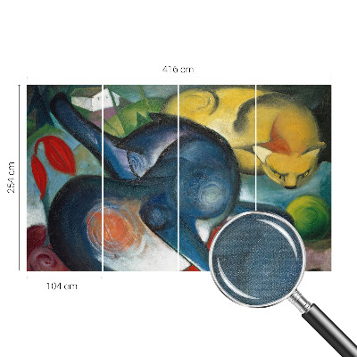 Samolepiaca tapeta Mačacie umenie