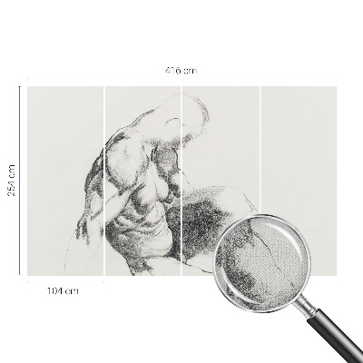 Fotografická tapeta samolepiaca Mužská skica