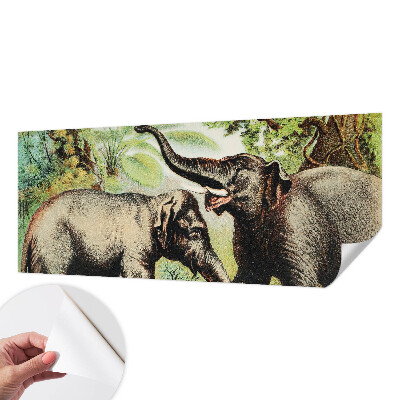 3D fototapeta Rodinné slony