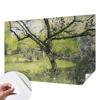 Tapeta do detskej izby s motívom jarného parku