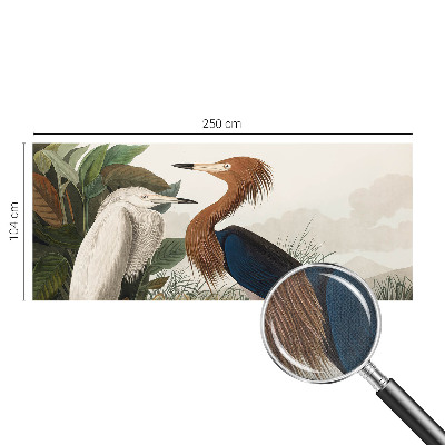 Samolepiaca fototapeta do obývačky Vtáky v rastlinách