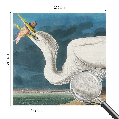 Detská tapeta Vták s rybou