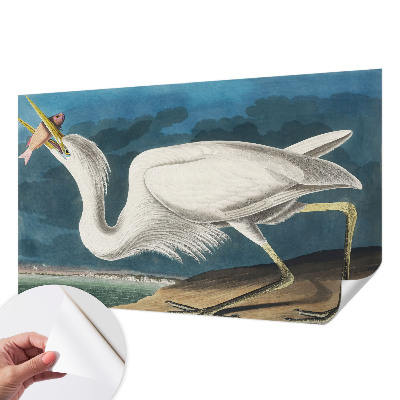 Detská tapeta Vták s rybou