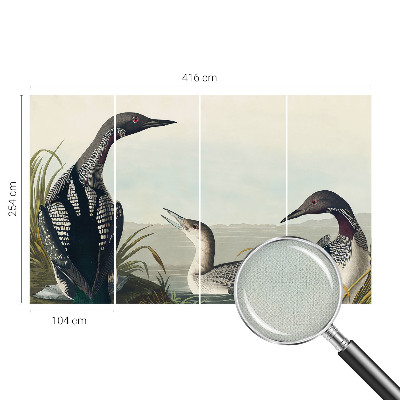 3D tapeta Vtáky nad vodou