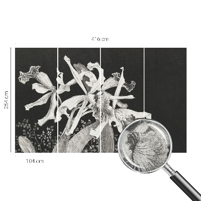 3D tapeta na stenu Ilustrácia orchidey