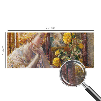 Tapeta do detskej izby Žena s ružami