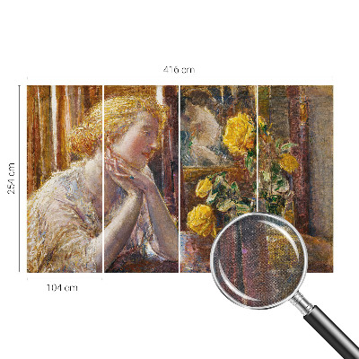 Tapeta do detskej izby Žena s ružami