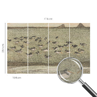 Moderná tapeta na stenu Vtáčí pokoj