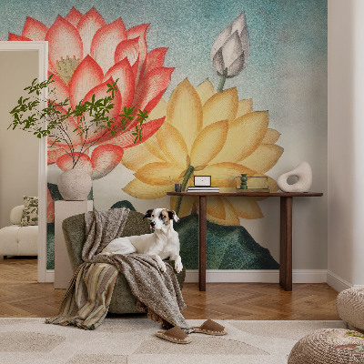 Samolepiaca fototapeta do spálne Lotosové kvety