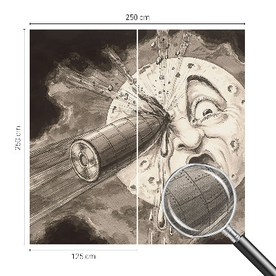 Samolepiaca fototapeta do detskej izby Kozmická zrážka