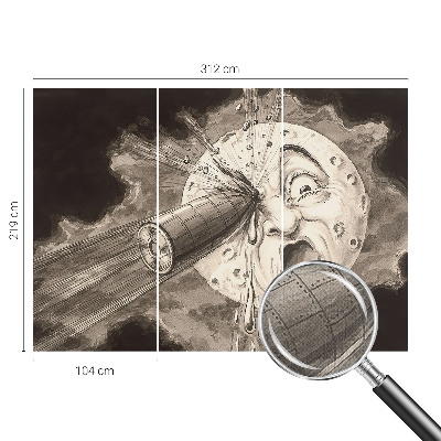 Samolepiaca fototapeta do detskej izby Kozmická zrážka