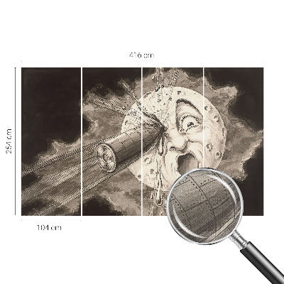 Samolepiaca fototapeta do detskej izby Kozmická zrážka