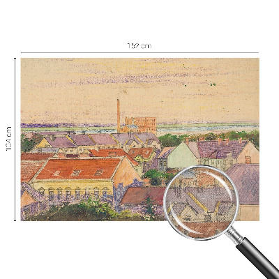 Fotografická tapeta do detskej izby Mestské strechy