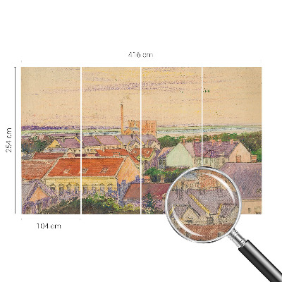 Fotografická tapeta do detskej izby Mestské strechy