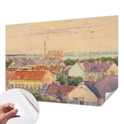 Fotografická tapeta do detskej izby Mestské strechy