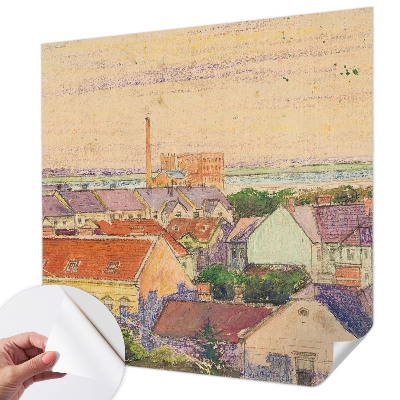 Fotografická tapeta do detskej izby Mestské strechy