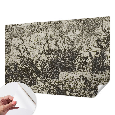 Detská tapeta s motívom horskej scenérie