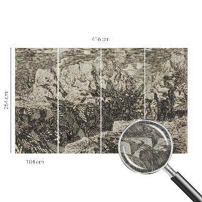 Detská tapeta Horská scenéria