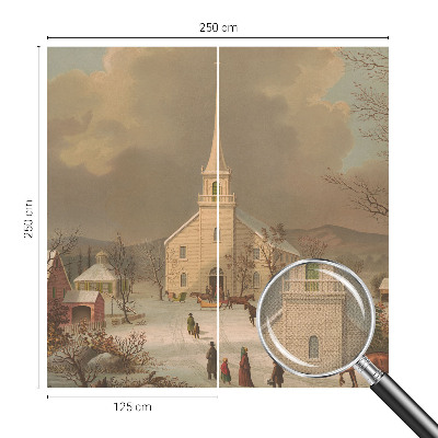 Tapety na stenu samolepiace Zimná krajina