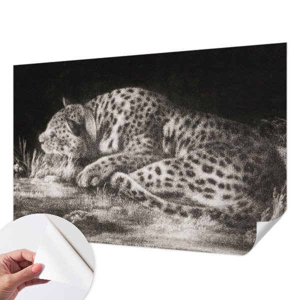 Detská fototapeta na stenu Leopard odpočíva