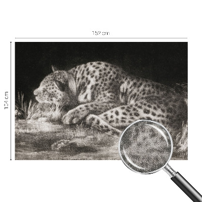 Detská fototapeta na stenu Leopard odpočíva