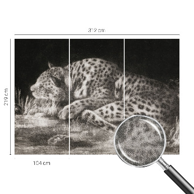 Detská fototapeta na stenu Leopard odpočíva