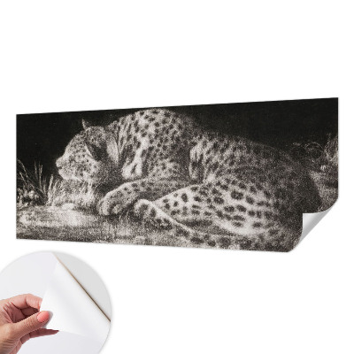 Detská fototapeta na stenu Leopard odpočíva