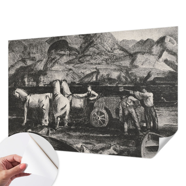 Fotografická tapeta do detskej izby Dedinská scéna