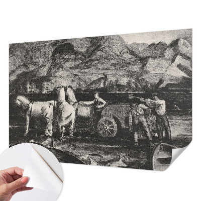 Fotografická tapeta do detskej izby Dedinská scéna