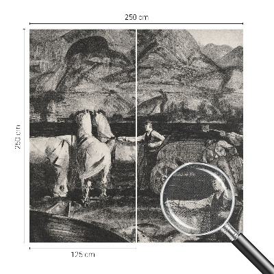 Fotografická tapeta do detskej izby Dedinská scéna