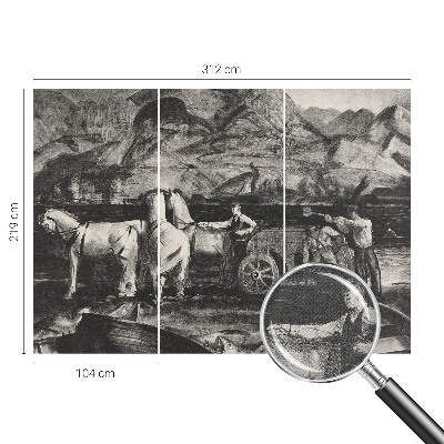 Fotografická tapeta do detskej izby Dedinská scéna