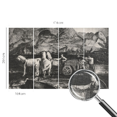 Fotografická tapeta do detskej izby Dedinská scéna