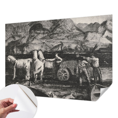 Fotografická tapeta do detskej izby Dedinská scéna