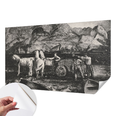 Fotografická tapeta do detskej izby Dedinská scéna