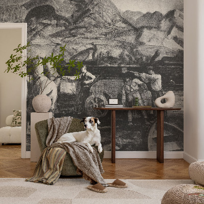 Fotografická tapeta do detskej izby Dedinská scéna