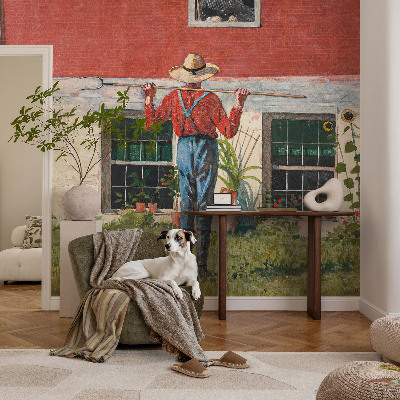 Tapeta do obývačky Dedinská scéna