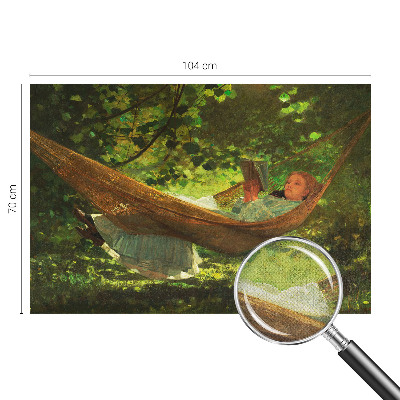 Moderná tapeta na stenu Relax v hojdacej sieti