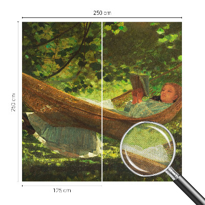 Moderná tapeta na stenu Relax v hojdacej sieti