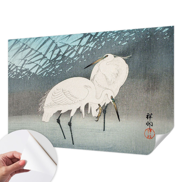 Samolepiaca fototapeta do obývačky Jemné vtáky