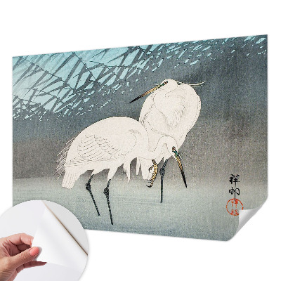 Samolepiaca fototapeta do obývačky Jemné vtáky