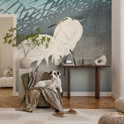 Samolepiaca fototapeta do obývačky Jemné vtáky