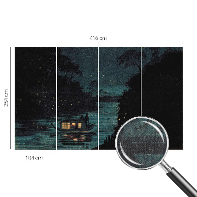 Samolepiaca fototapeta do detskej izby Večerné svetlá