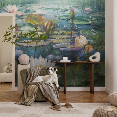 Fototapeta do detskej izby Kvety v jazierku