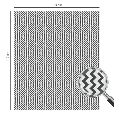 Fólia na okno na ochranu súkromia Cikcakový vzor