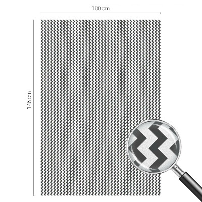 Fólia na okno na ochranu súkromia Cikcakový vzor