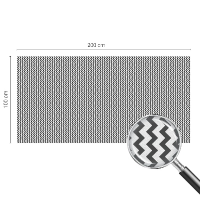 Fólia na okno na ochranu súkromia Cikcakový vzor